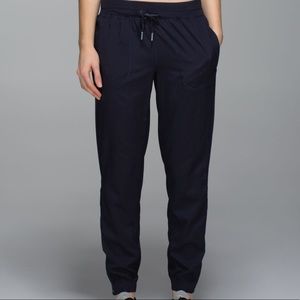 Lululemon | Blue Var City Track Pants Snap Ankle